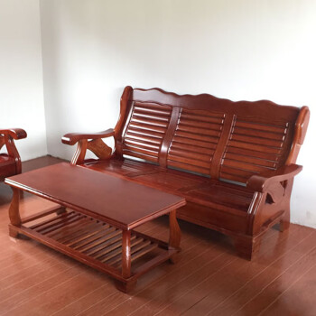 联邦椅实木沙发客厅组合现代中式办公木质沙发家用春秋椅两人三人