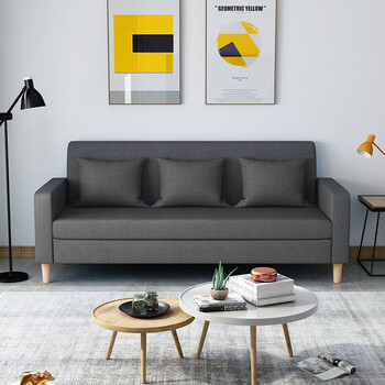 沙发小户型客厅布艺沙发理发店服装店简易沙发懒人沙发小型双人三人