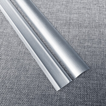 6分铝合金地线槽6号地板槽半圆贴过线槽弧形金属踩明线槽