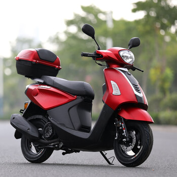 牌巧格踏板摩托车jog125五羊款式燃油整车国四电喷雅马哈款式可上牌