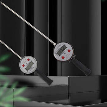 插入式温度计手持工业测地温酒槽有机肥双金属数显测温仪 3厘米【图片