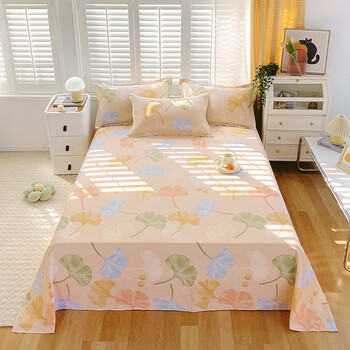 质眠纯棉床单单件床盖儿童学生宿舍床单被单子单人旅行全棉双人床褥单