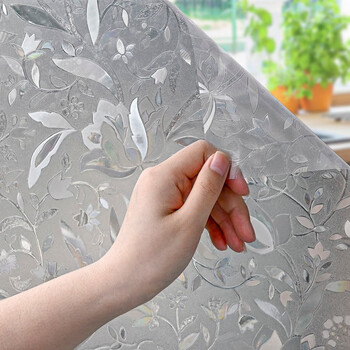 忆美特纯磨砂玻璃贴膜无胶静电玻璃纸门窗防透防晒隔热窗贴玻璃门防撞