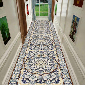 走廊地毯 长地毯 家用 玄关地毯 过道 可裁剪家用客厅走廊波斯风地毯