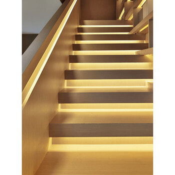 楼梯踏步灯led智能感应隐藏灯条台阶灯带别墅家用暗槽灯管 15层级内