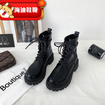 瘦瘦炸街烟管短靴女21年新款英伦厚底内增高六孔马丁靴春秋单靴黑色35 图片价格品牌报价 京东 瘦瘦炸街烟管短靴女21年新款英伦厚底内增高六孔马丁靴春秋单靴黑色35 图片价格品牌报价 京东