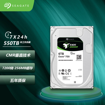 希捷（SEAGATE） 希捷企业级硬盘 1T2T4T6T8T SATA接口 银河 新7E8 系列 ST6000NM021A【6TB】