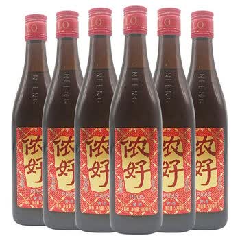 上海老酒金枫侬好黄酒黄标500mlx12瓶整箱4瓶装