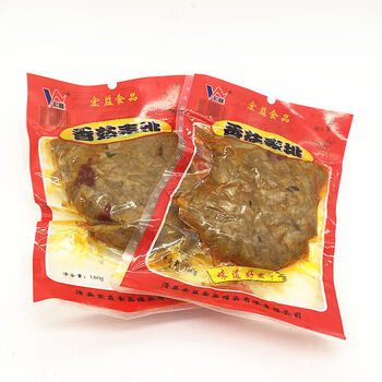 京力推宏益香菇素排河南特产素肉面筋素食下酒菜清真休闲食品180g2袋