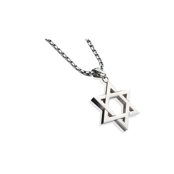 firemonkey 火猴 六角芒星钛钢项链男女同款 银色