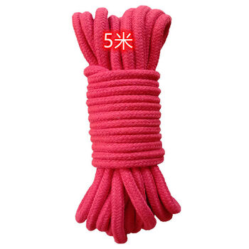 sm棉绳束缚麻绳捆绑绳艺结实耐用 大红色 5米捆绑绳仅适合绑手或者绑