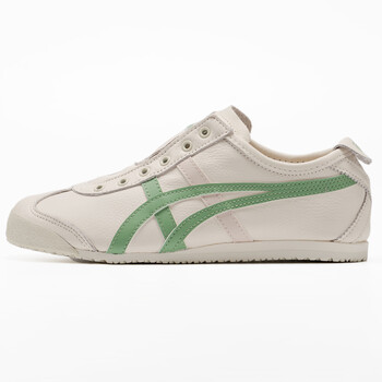 onitsukatigeronitsukatiger鬼冢虎mexico皮面一脚蹬休闲鞋男女米色