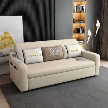 沙发床两用多功能可折叠客厅出租房小户型可以睡觉推拉伸缩沙发 a01