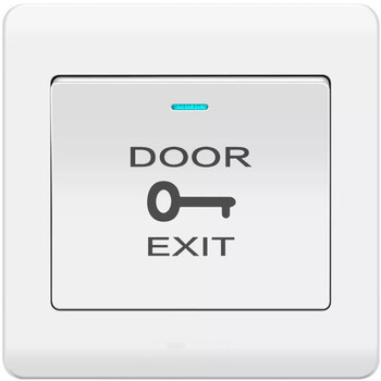 千石86型门禁机暗装自动复位安全阻燃牢固耐用开关门面板出门按钮白色