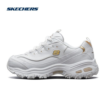 skechers斯凱奇白色老爹鞋女春夏季小白鞋情侶款官方旗艦熊貓鞋11931