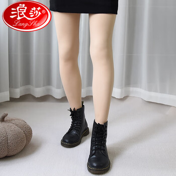 浪莎(langsha)加绒黑丝光腿神器女秋冬季新款裸感连裤袜打底裤袜休闲