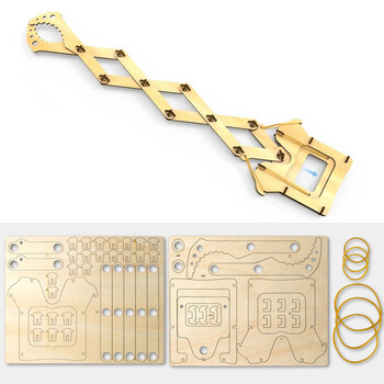 套装手工制作材料儿童diy玩具小学生科技发明手工创意 手动-伸缩夹子