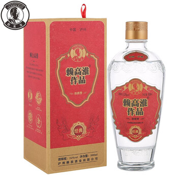 赖高淮旗舰店赖高淮作品经典四川泸州五粮酿造38度浓香型白酒500ml1瓶