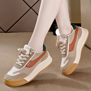 运动鞋板鞋韩版百搭女士少女鞋子2021秋季新款女鞋ns潮卡其色35