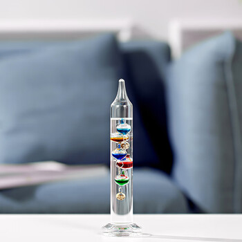 子女居伽利略彩球温度计 办公室客厅酒柜装饰玻璃摆件悬浮学生圣诞礼 