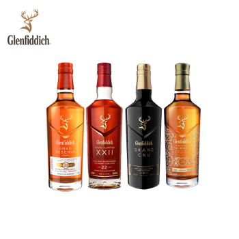 官方授權格蘭菲迪glenfiddich21年22年23年26年璀璨系列組合裝