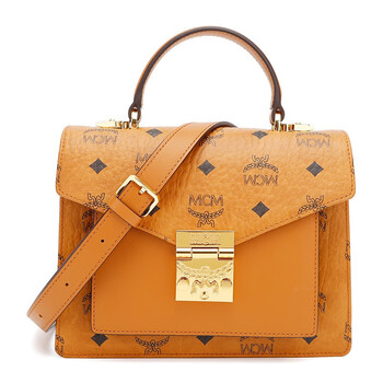 mcm包包女包奢侈品女士patriciavisetos系列铆钉轮廓手提单肩斜挎包