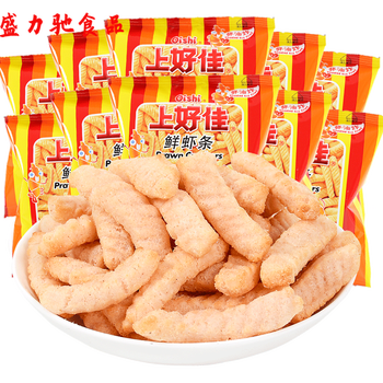 虾米条鲜虾条礼包40袋虾片膨化休闲吃货零食网红公室 鲜虾条20包 爱尚