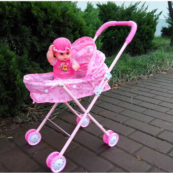 娃娃儿童玩具推车婴儿小推车宝宝手推车学步男女孩过家家 自营 粉色