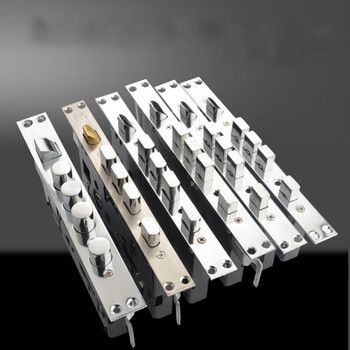 防盗门大门锁头门通用单活双活舌头方圆头24240方头铁质不带勾窄锁体