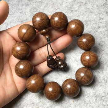 六道木佛珠手串 老料圆珠小孔降龙木手串 陈化料六道木手链 10mm