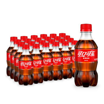 可口可樂cocacola汽水碳酸飲料300ml24瓶整箱裝可口可樂出品新老包裝