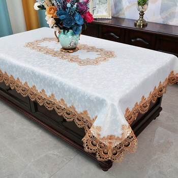 欧式茶几桌布蕾丝客厅茶几布布艺现代简约长方形奢华餐桌桌布布艺