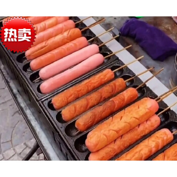 淀粉肠火腿煎烤油炸香肠街头铁板烧烤肠韩国风味丽园烤肠25根每根100