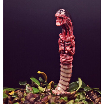 异形手办蛇铁血战士大战异形抱脸虫生化虫子怪物恐怖幼虫玩具模型摆件