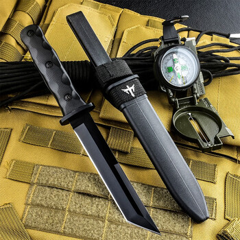 随风作战术小直刀高硬度一体刀具防身开刃锋利野外求生荒野救生工具刀
