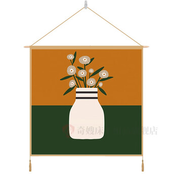 壁毯画挂布背景背景布挂布背景墙床头卧室挂画布艺竖版女生简约挂画