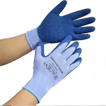 定制炒菜手套防油溅 防烫厨房烧烤隔热薄款五指灵活烫手高温劳保 蓝掌