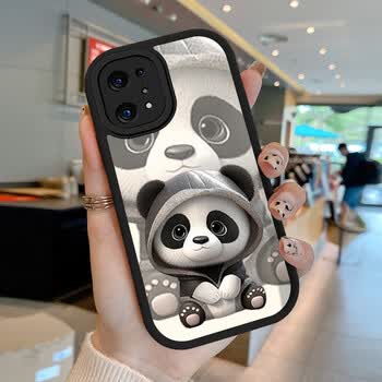 手机壳mate30/40皮质nova5pro/7s男p50/p40男女防摔保护套 卫衣熊猫