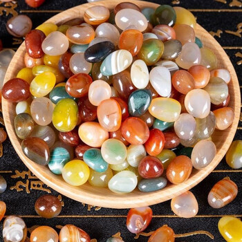 物鲜仙子天然南京雨花石非红玛瑙石奇石观赏石头多肉铺面石鱼缸鹅卵石