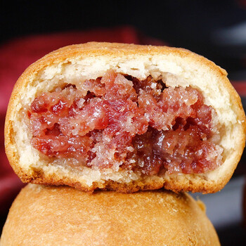 昆明冠生园云腿月饼云南特产宣威火腿月饼云腿酥皮月饼散装多口味云腿