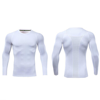 兰香菱运动紧身衣男健身服套装速干衣女篮球打底衫跑步服秋冬保暖长裤长袖儿童学生高弹足球打底裤修身训练服白色上衣 不加绒 M 155 165cm 50 60kg 图片价格品牌报价 京东