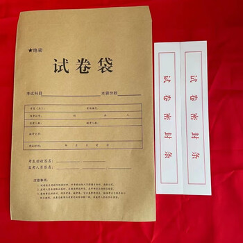 舌牛皮纸试卷袋 试卷收纳袋 a3试卷密封袋学校考试试题袋可定 a3款(10