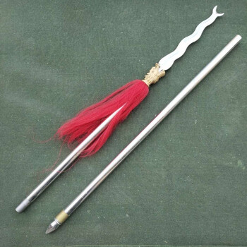 【高端新品】不锈钢折叠蛇矛枪张飞蛇矛枪十八般蛇矛枪传统武术蛇矛枪
