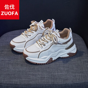 佐伐老爹鞋女ins潮2024春季新款百搭爆款休闲运动鞋厚底鞋子透气女鞋