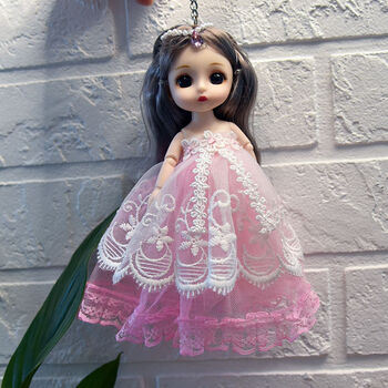 史泰萌可爱芭比娃娃关节可动玩具洋娃娃玩偶书包挂件饰品生日礼物女孩