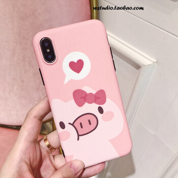 【京东直营】苹果手机壳可爱时尚玻璃后盖ins同款可爱卡通苹果x手机壳