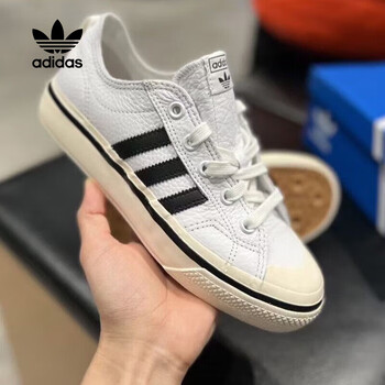 阿迪达斯 (adidas)三叶草板鞋男鞋女鞋2024春季新款nizza rf 74低帮