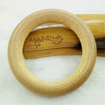 宾昔龙血金丝竹手镯男女款贵妃镯纯手工情侣手环百搭圆环镯子圆环镯