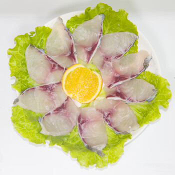 中山特产脆肉鲩鱼鱼片鱼肉火锅新鲜冷冻生鲜脆皖鱼脆鱼盘装鱼片