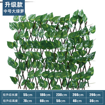 户外庭院伸缩围栏仿真植物竹篱笆木栅栏围墙护栏装饰花园藤条花架0 7米大万年青 图片价格品牌报价 京东